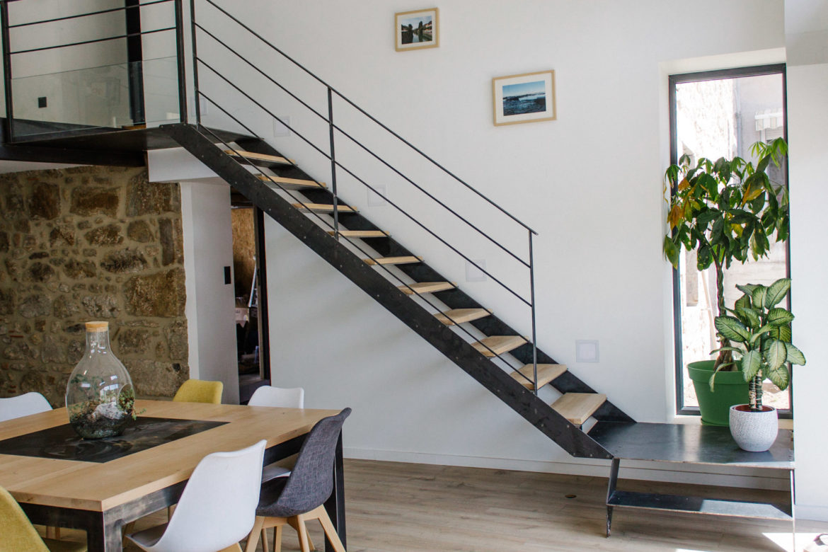 Trois matériaux pour des escaliers modernes
